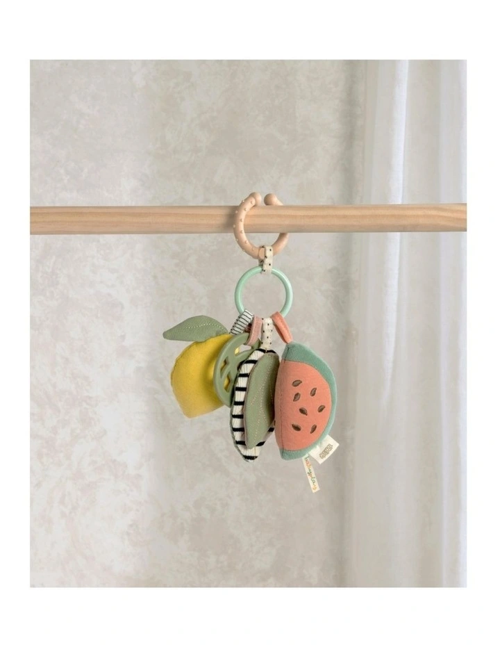 Mamas & Papas Babyplay Activity Linkie Toy Fruit Sensory Teether Baby 0m  image 2