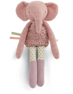 Mamas & Papas Babyplay Sensory Activity Toy Beanie Edie Elephant Soft 0m 