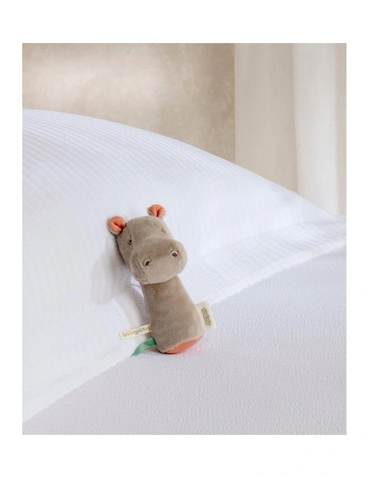 Mamas & Papas Babyplay Mini Rattle Henry Hippo Soft Sensory Baby Toy 0m  image 2