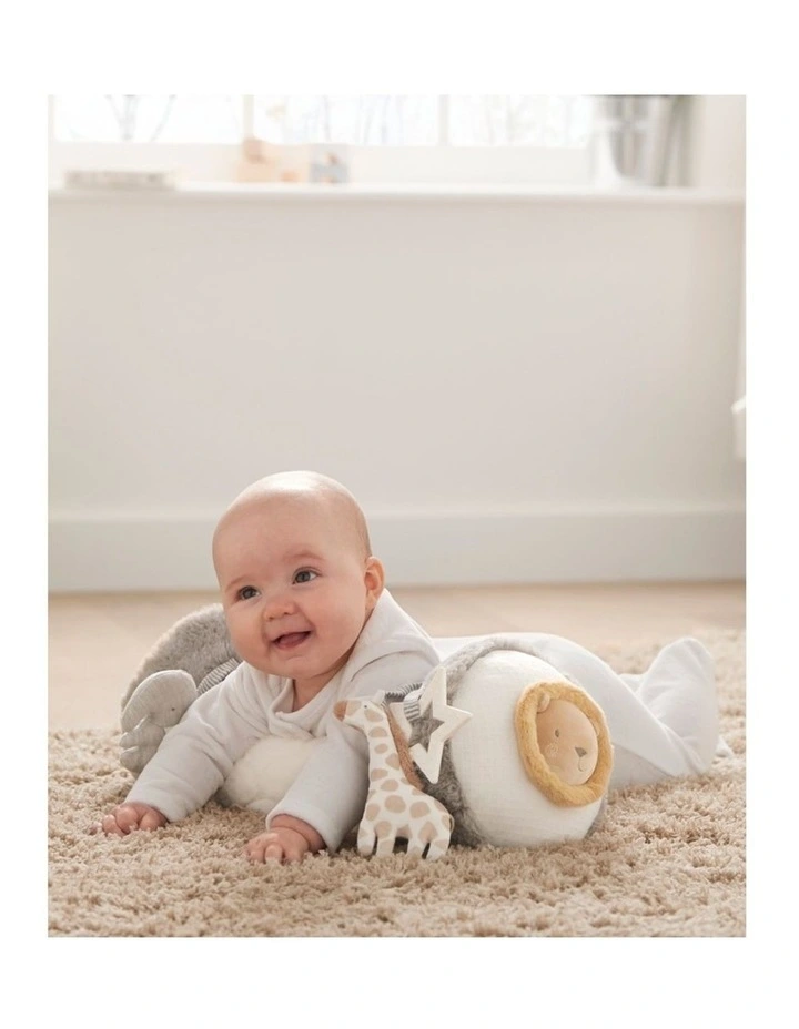 Mamas & Papas Tummy Time Roll Welcome to the World Plush Sensory Toy 0m  image 4