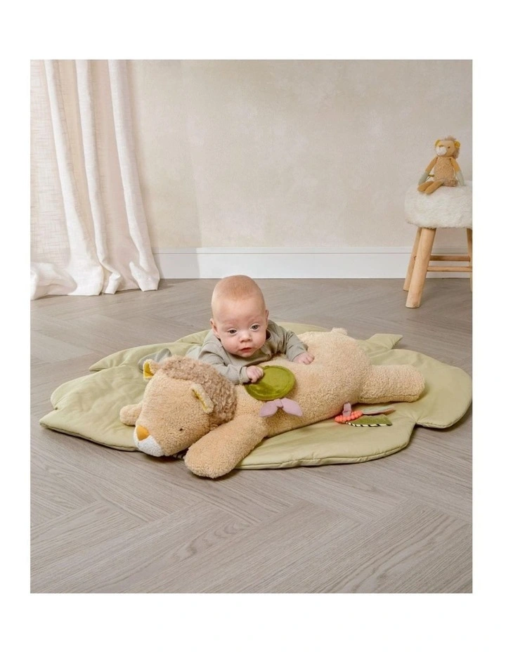 Mamas & Papas Babyplay Tummy Time Plush Baby Sensory Toy 0m  Lenny Lion image 3