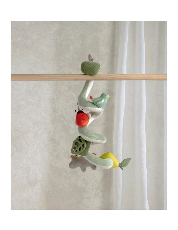 Mamas & Papas Babyplay Travel Spiral Baby Toy With Teether Safari Theme 0m image 2