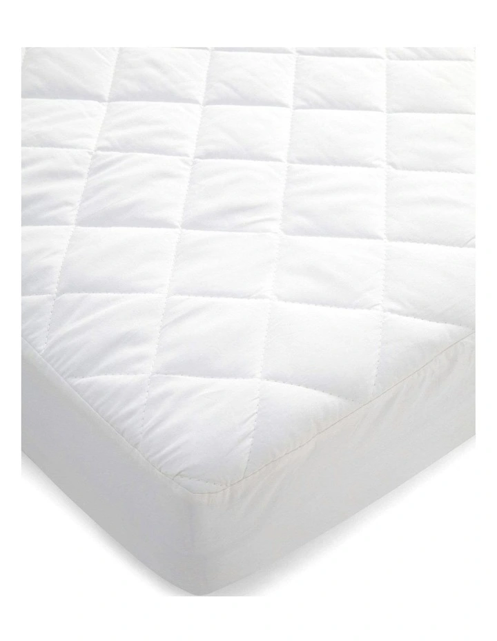 Mamas & Papas Quilted Waterproof Cotbed Mattress Protector 140x70x14cm image 1