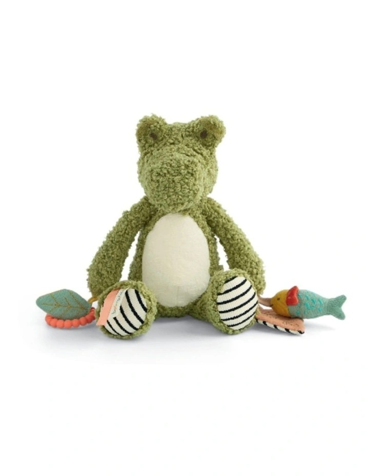 Mamas & Papas Babyplay Sensory Activity Baby Toy Cody Crocodile Soft 0m  image 1