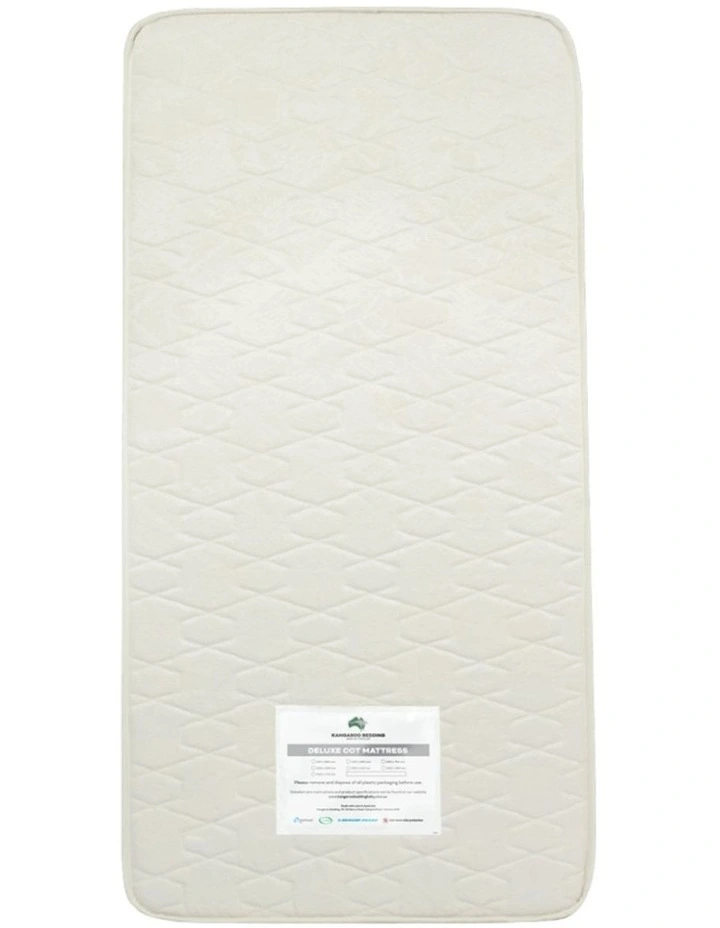 Kangaroo Red Nose Spring Deluxe Cotbed Mattress 132x68cm image 1