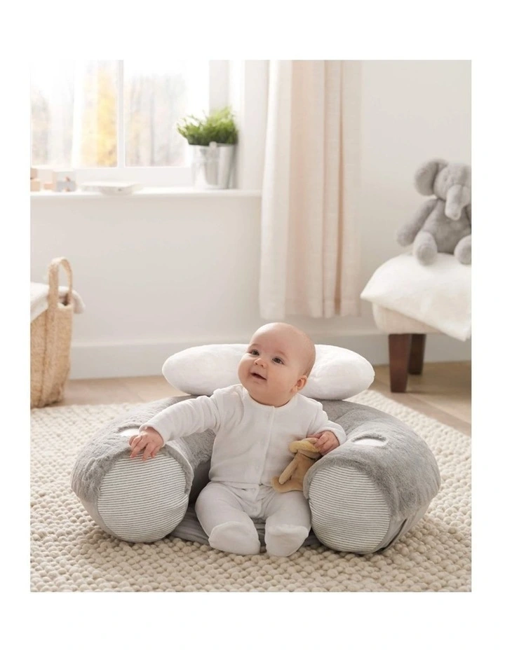 3pc M&P Australia Welcome To The World Playmat Seat Tummy Time Grey image 5