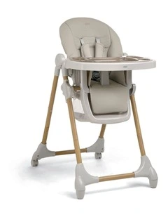 Mamas & Papas Snax Highchair Adjustable Height Padded Seat Truffle