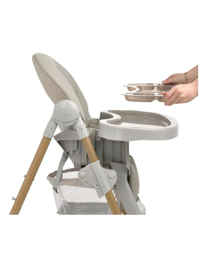 Mamas & Papas Snax Highchair Adjustable Height Padded Seat Truffle image 3