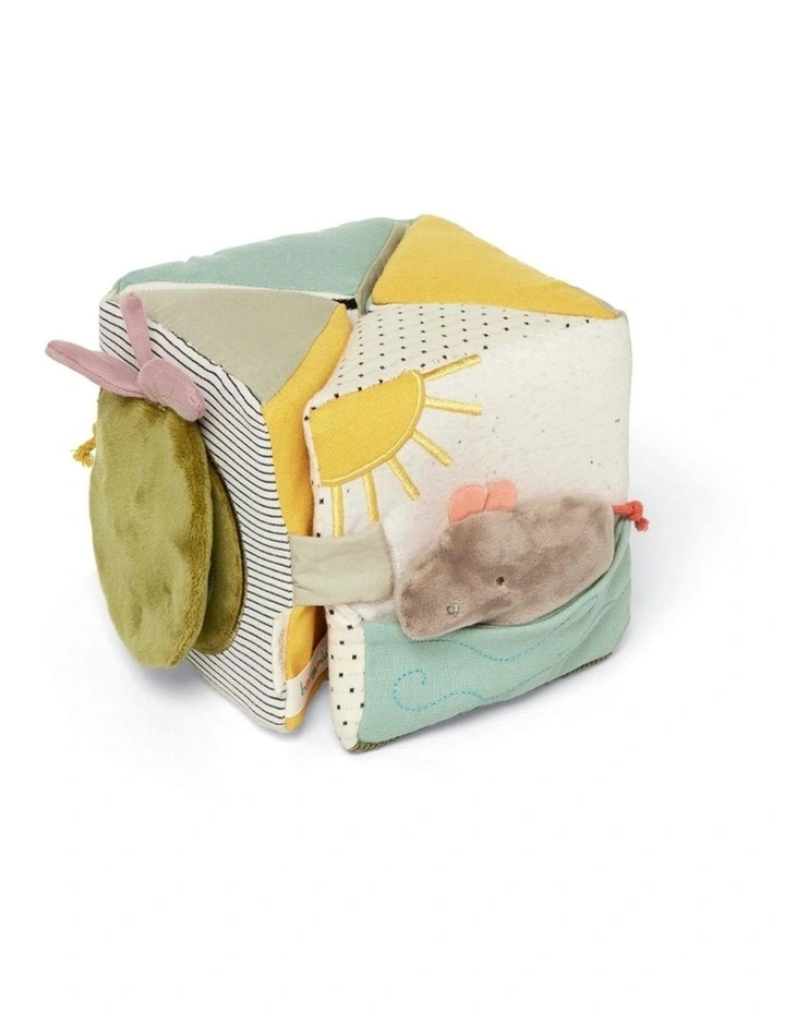 Mamas & Papas Babyplay Folding Activity Cube Sensory Baby Toy With Teether 0m  image 2