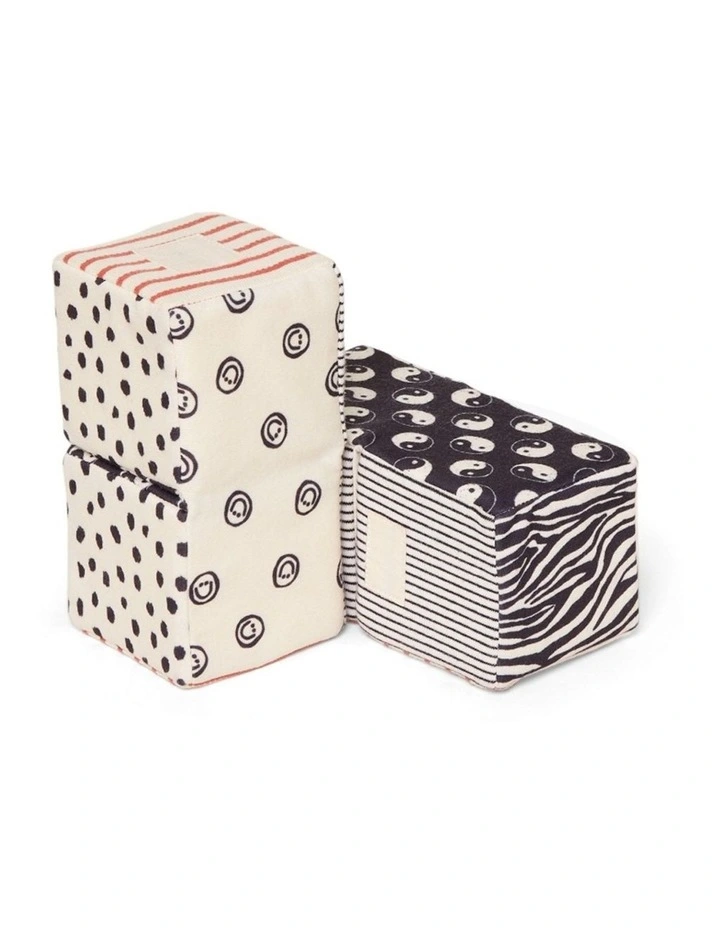 Mamas & Papas x Another Fox Folding Cubes Sensory Toy High Contrast 0m  image 1