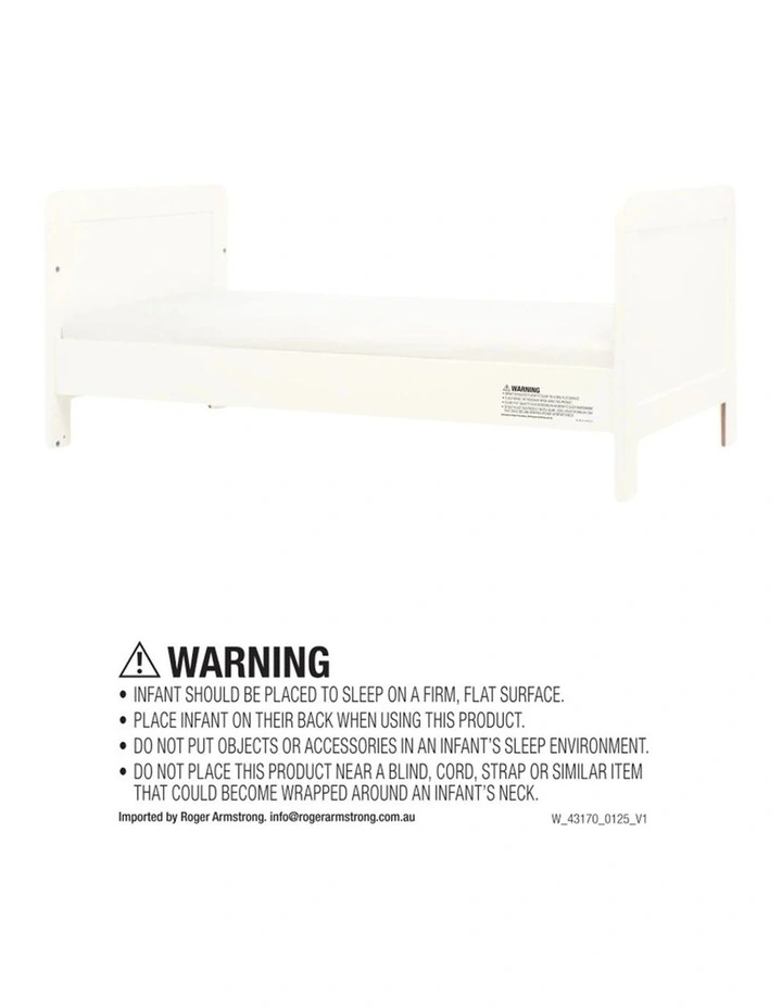 4pc Mamas & Papas Hampden Nursery Cotbed Mattress Sheets Protector Set White image 3