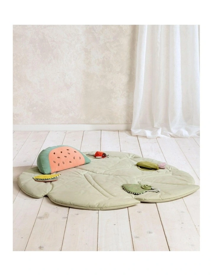 Mamas & Papas Babyplay Leaf Playmat Safari Jungle Sensory Toy Baby Mat 0m image 2