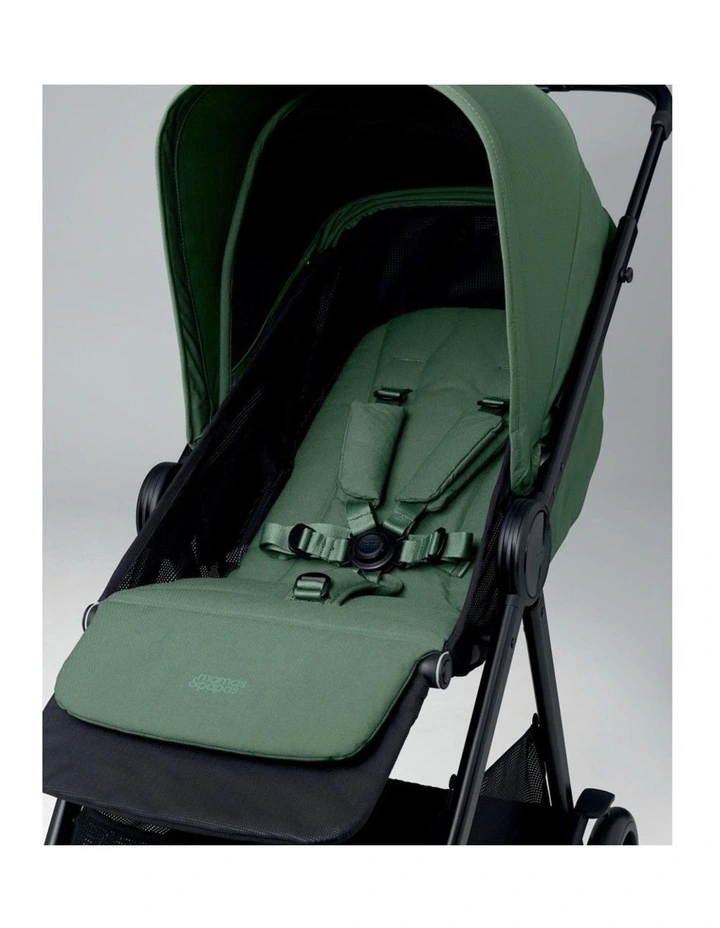 Mamas & Papas Libro Stroller Lightweight One-Hand Fold Large Hood Bay Green image 6