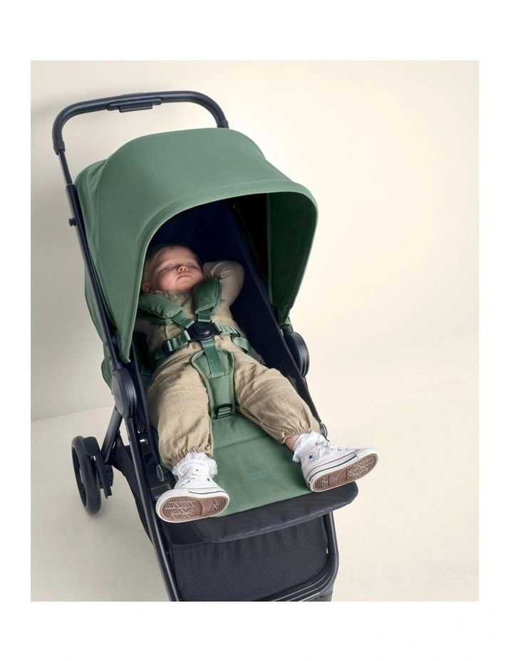Mamas & Papas Libro Stroller Lightweight One-Hand Fold Large Hood Bay Green image 7