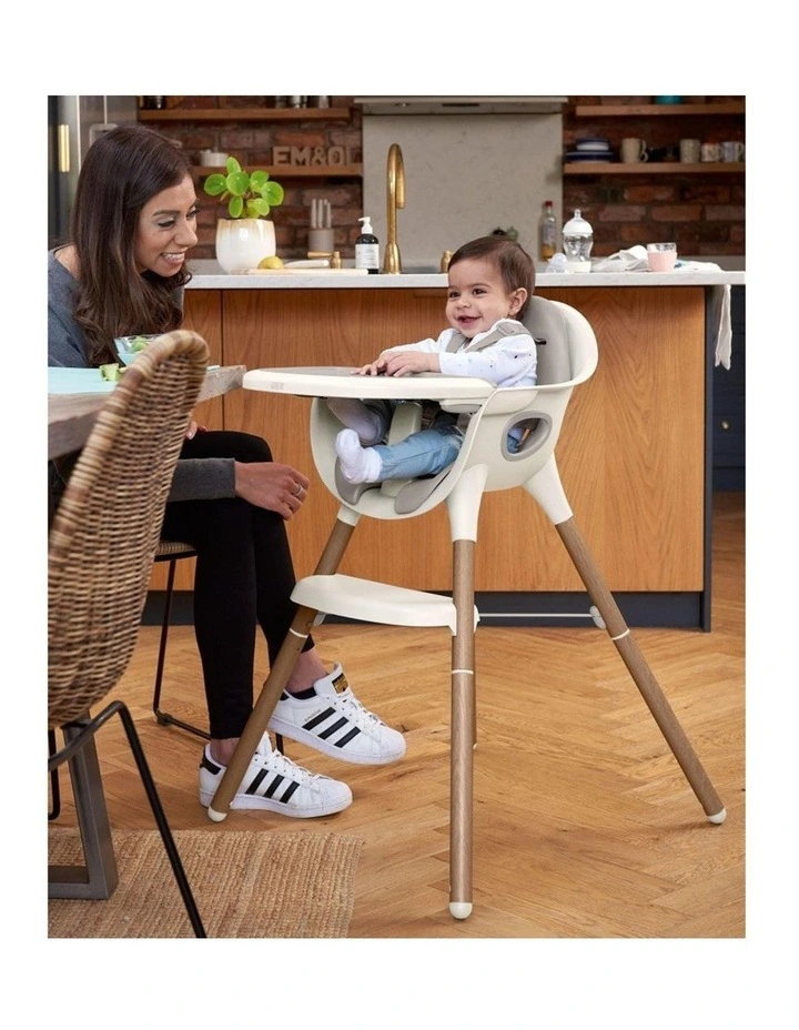 Mamas & Papas Juice Highchair Convertible Junior Chair Removable Tray Croissant image 2