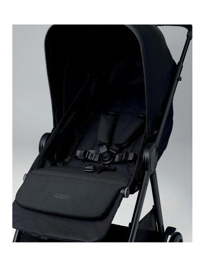 Mamas & Papas Libro Stroller Lightweight One-Hand Fold Large Hood Liquorice image 6