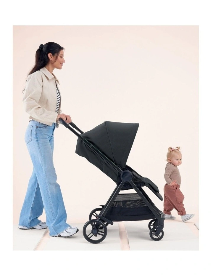 Mamas & Papas Libro Stroller Lightweight One-Hand Fold Large Hood Liquorice image 7
