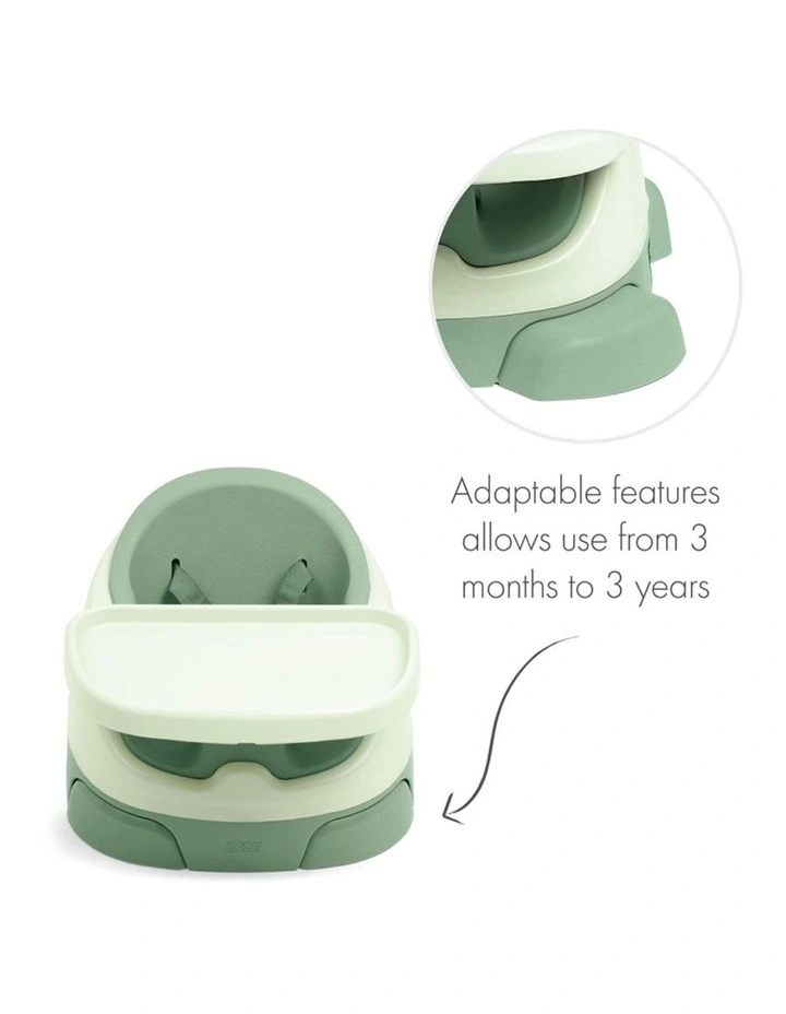 Mamas & Papas Bug 3-in-1 Floor Booster Seat Activity Tray 3-36m Eucalyptus image 2