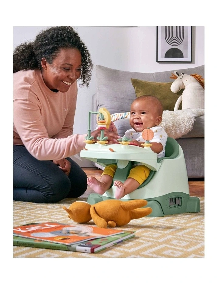 Mamas & Papas Bug 3-in-1 Floor Booster Seat Activity Tray 3-36m Eucalyptus image 6