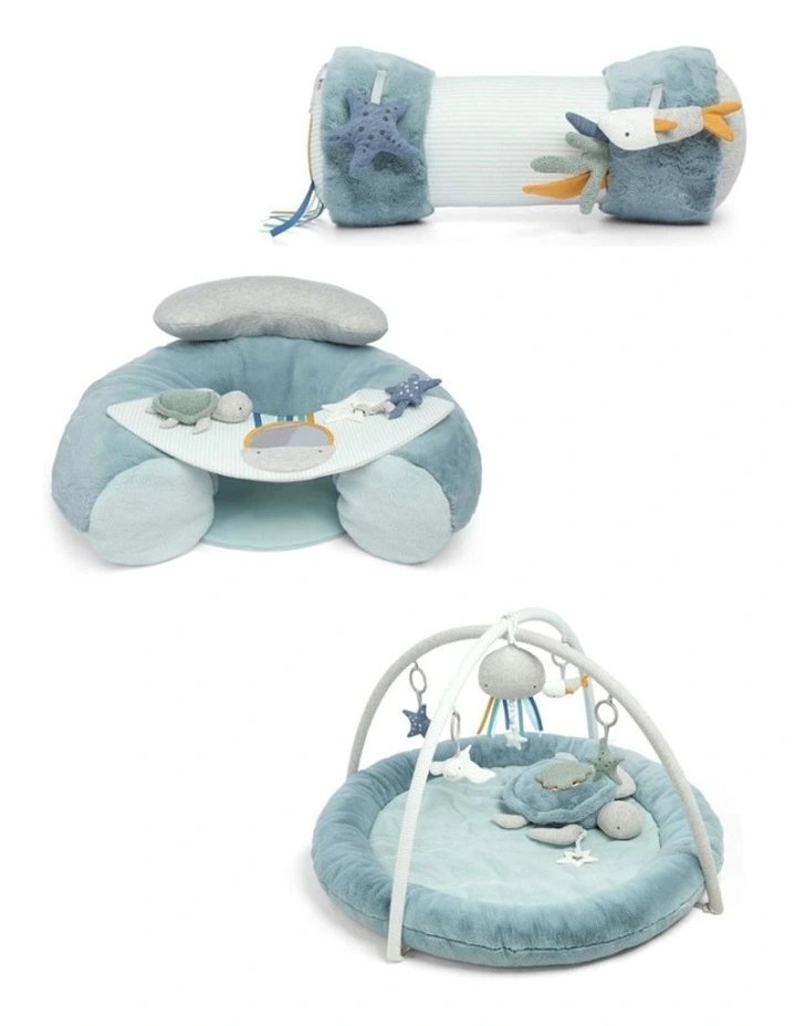 3pc M&P Australia Playmat Bundle Welcome To The World Tummy Time Blue Set image 1