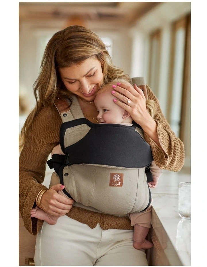 Babystudio LilleBaby Elevate 6-in-1 Hip Healthy Baby Newborn Adjustable Carrier Warm Sand image 3