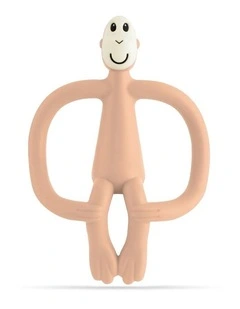 Matchstick Monkey Teething Toy and Gel Applicator - Peach