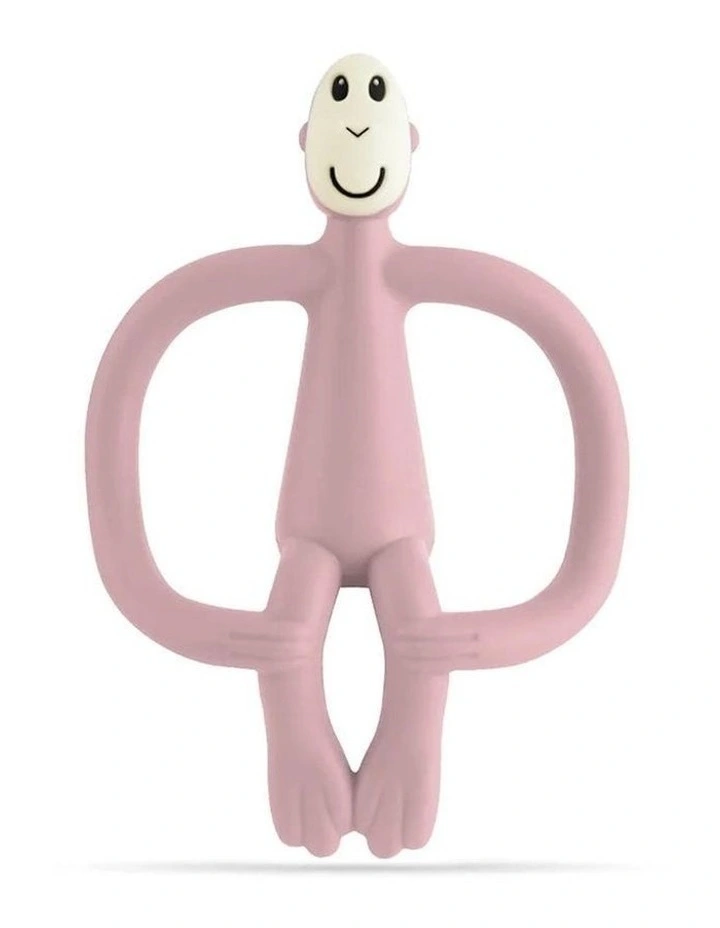 Matchstick Monkey Teething Toy and Gel Applicator - Dusty Pink image 1
