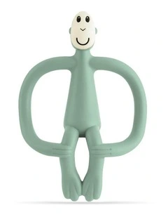 Matchstick Monkey Teething Toy and Gel Applicator - Mint Green