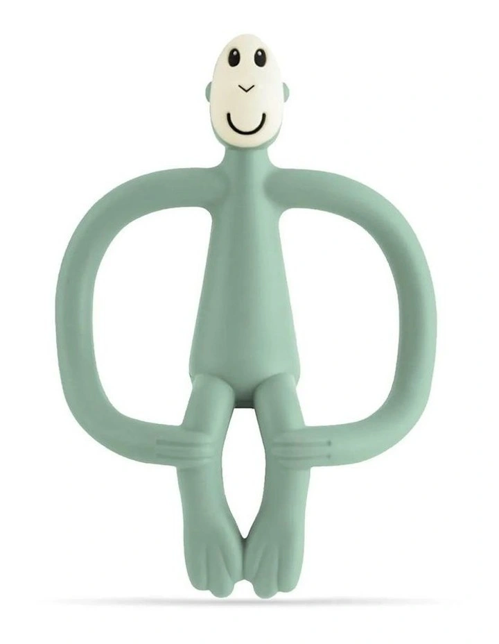 Matchstick Monkey Teething Toy and Gel Applicator - Mint Green image 1