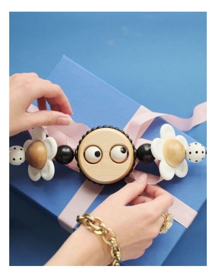 Toy for Bouncer - Googly eyes black & white image 3