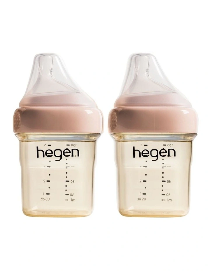 Hegen PCTO 150ml/5oz Feeding Bottle PPSU (2-pack) Pink image 1