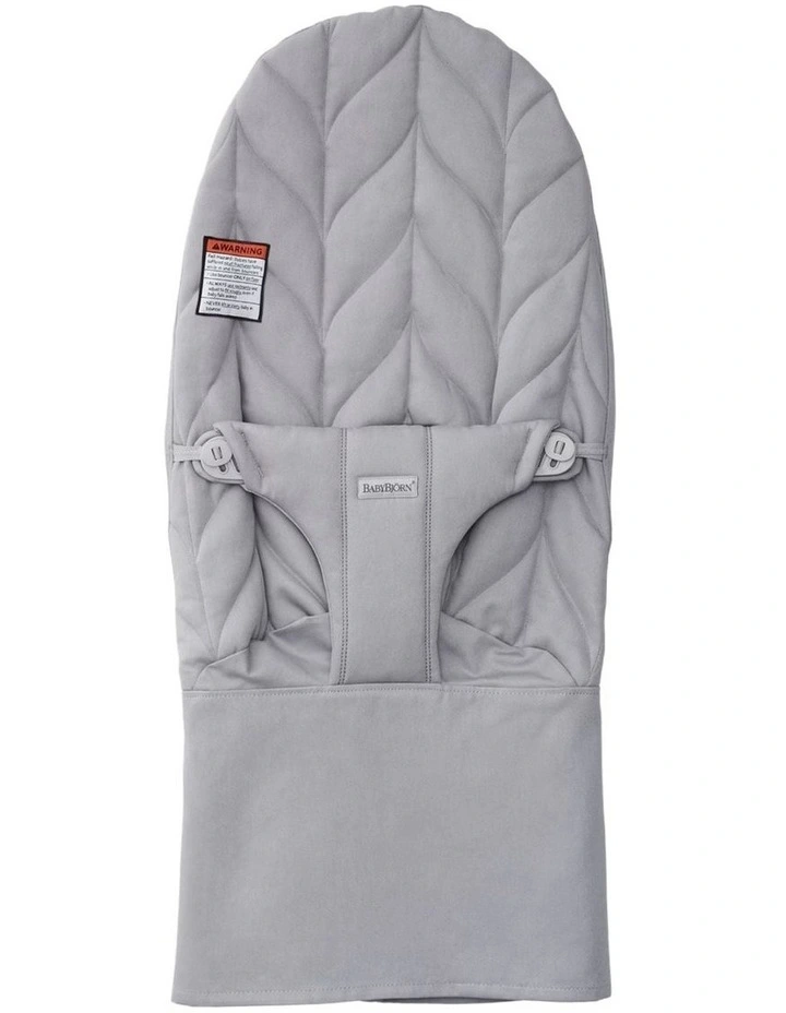 Fabric Seat for Bouncer - Woven, Petal quilt, Light gray image 1