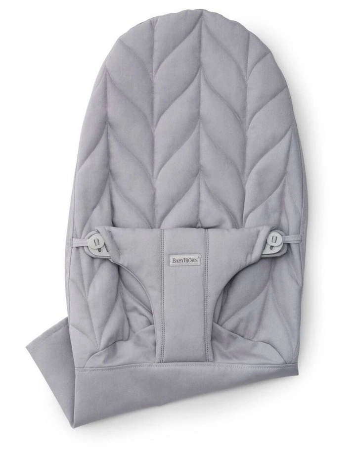 Fabric Seat for Bouncer - Woven, Petal quilt, Light gray image 2