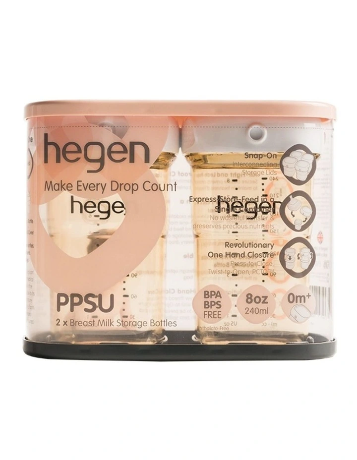Hegen PCTO 240ml/8oz Breast Milk Storage PPSU (2-pack) image 2