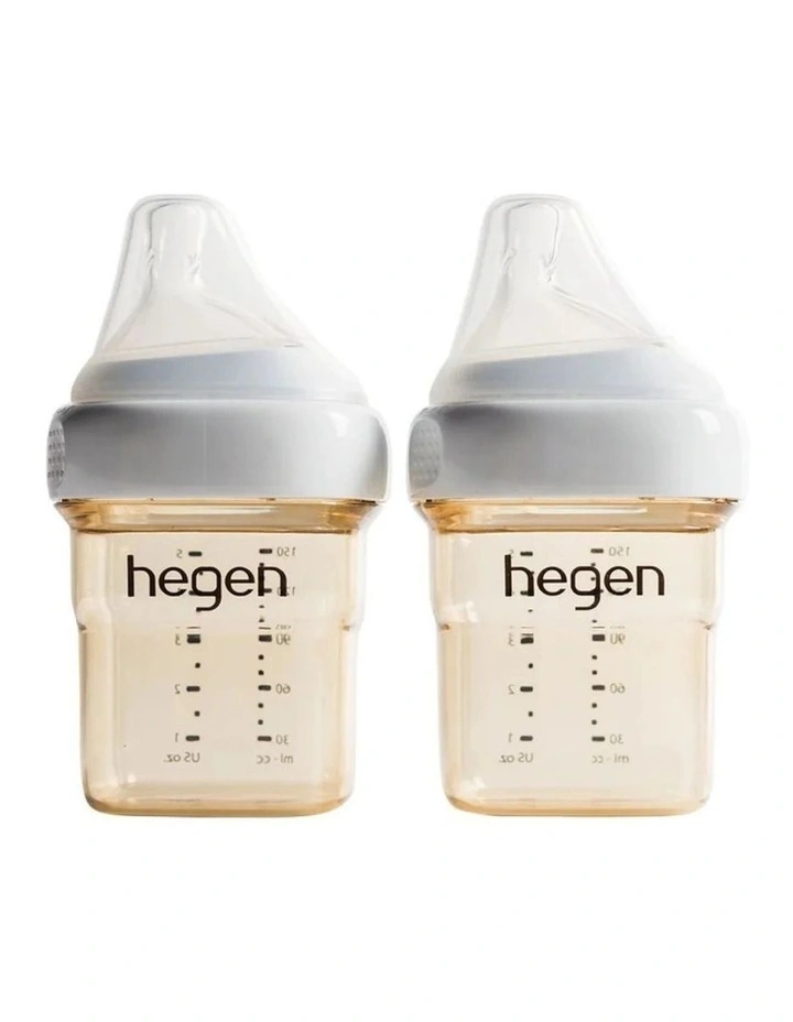 Hegen PCTO 150ml/5oz Feeding Bottle PPSU (2-pack) White image 1