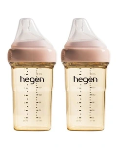 Hegen PCTO 240ml/8oz Feeding Bottle PPSU (2-pack) Pink