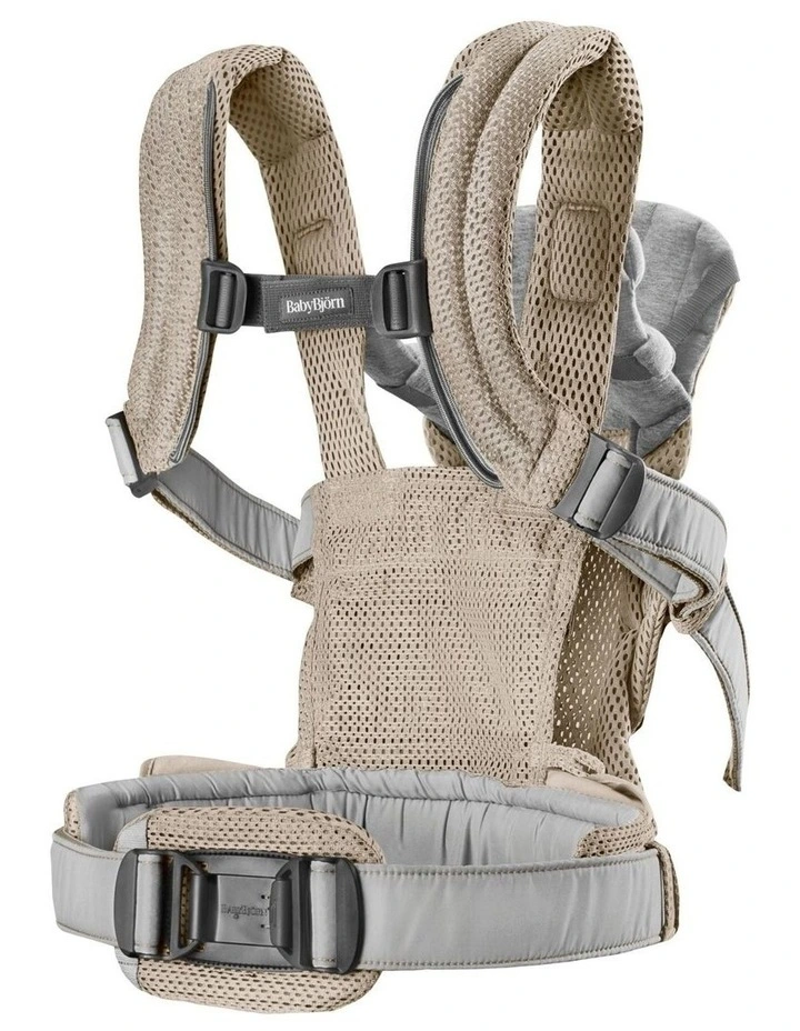Baby Carrier Harmony - 3D Mesh, Gray Beige image 3
