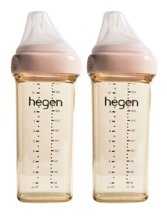 Hegen PCTO 330ml/11oz Feeding Bottle PPSU (2-pack) Pink