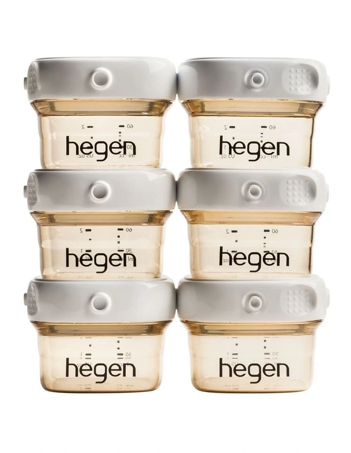 Hegen PCTO 60ml/2oz Breast Milk Storage PPSU (6-pack) image 1