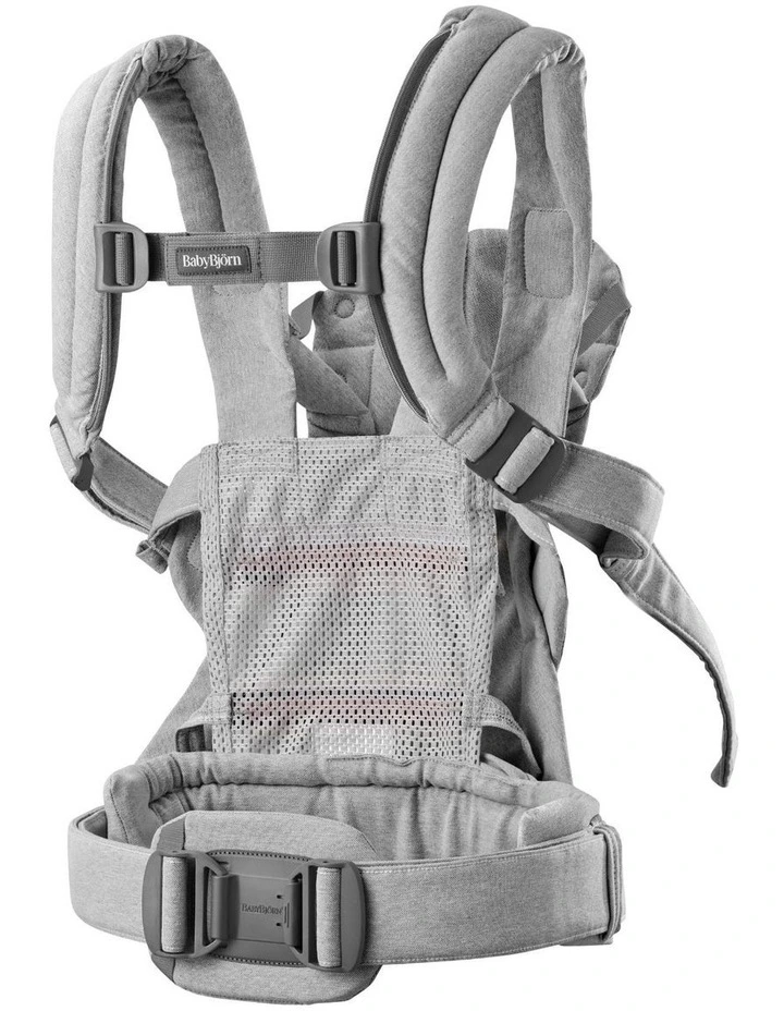 Baby Carrier Harmony - Woven Melange, Light gray image 3