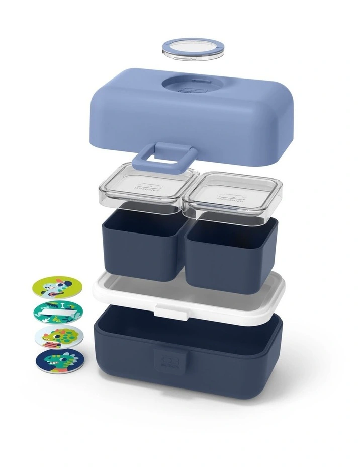 Monbento Mb Tresor Kids Bento Box - Blue Infinity image 2