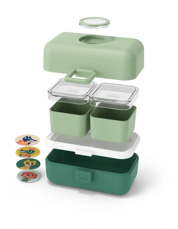Monbento Mb Tresor Kids Bento Box - Green Forest image 2