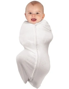 Babystudio Swaddle Pouch Newborn Infant Breathable Bamboo Bright White 0-3m