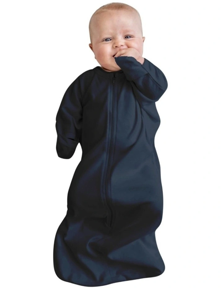 All-In-One Swaddlebag Breathable Bamboo Tog in Navy 3-9m image 1