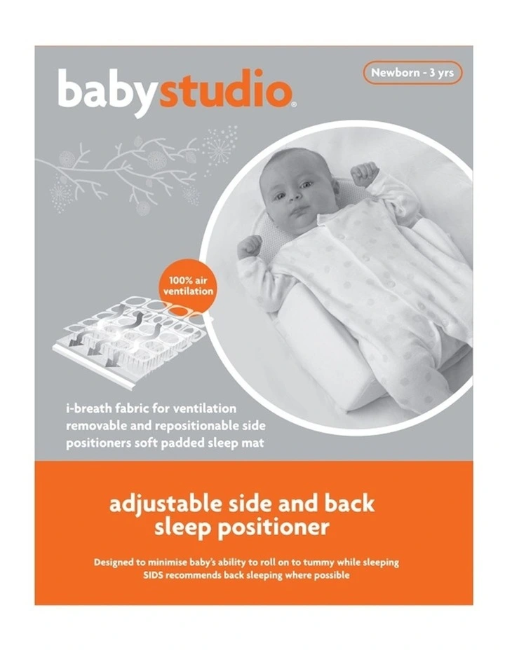 Babystudio Cotton Sleep Positioner Adjustable Sides And Back Newborn Up To 7kg image 5
