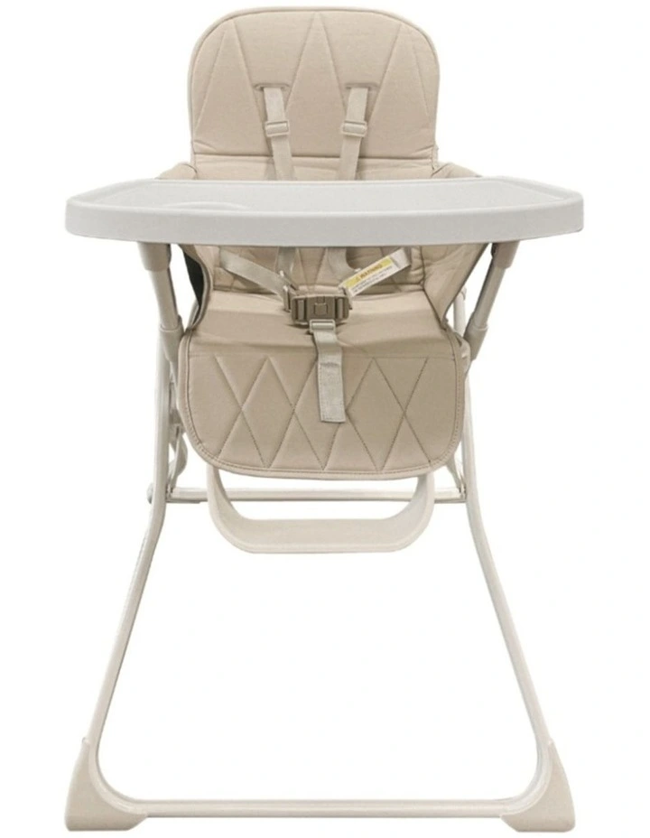 Babystudio Fold Up Portable High Chair Seat Super Slim Profile 5-Point Harness image 1
