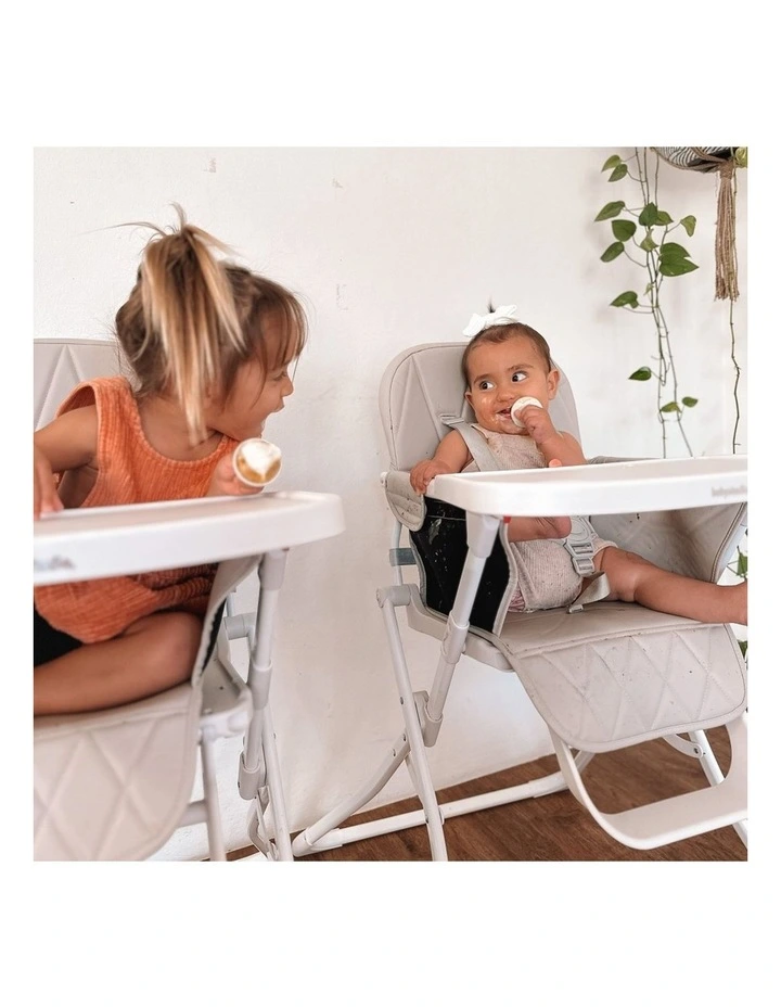 Babystudio Fold Up Portable High Chair Seat Super Slim Profile 5-Point Harness image 3