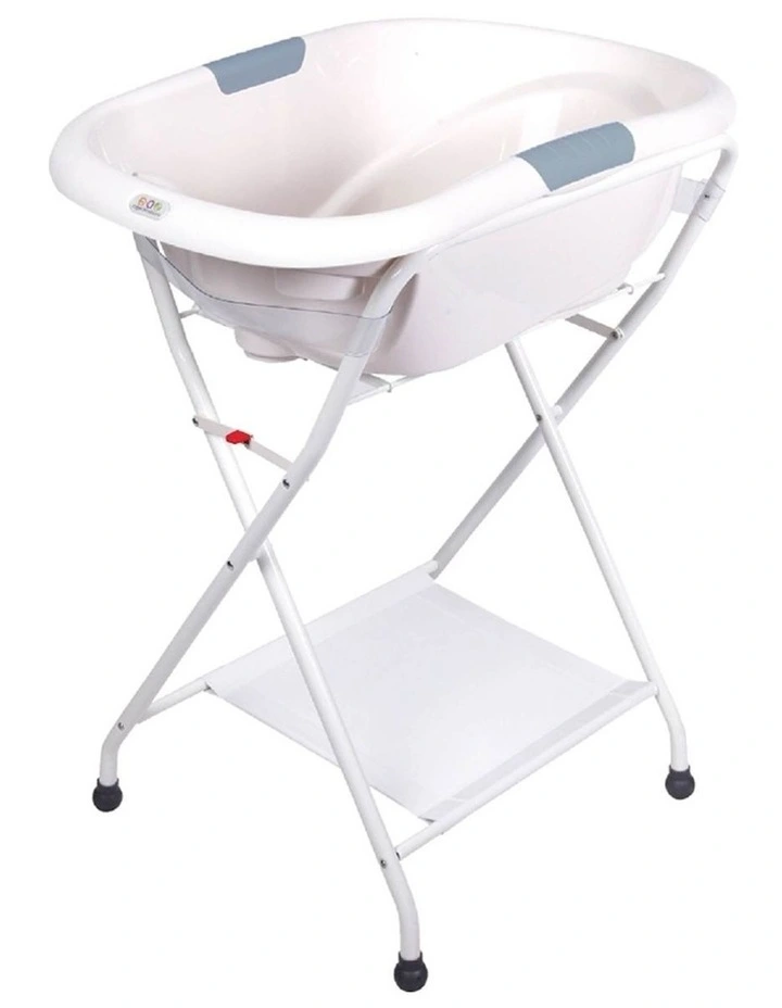 Roger Armstrong Oasis Bath Stand Folding Fabric Shelf Rubber Feet Legs image 2
