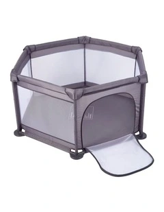 Babystudio 6 Sided Toy Baby Infant Newborn Playpen 64x120cm Base Grey