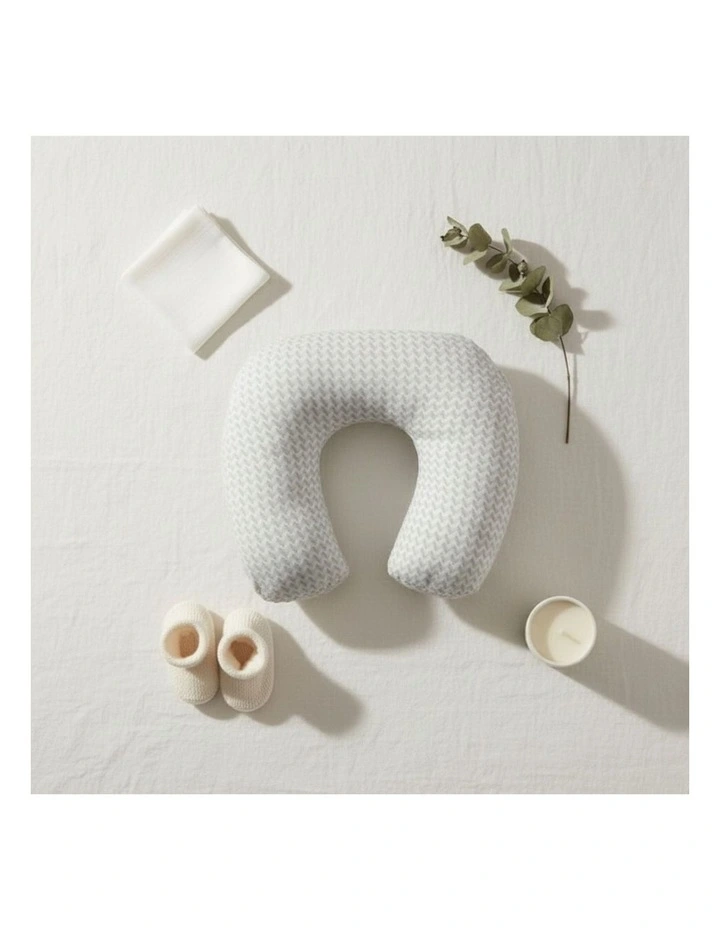 Babystudio Breast Feeding Nursing Pillow Ergonomic C-Shape Cotton Cover image 3